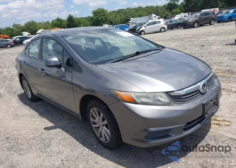 2012 Honda Civic Ex из США, поврежденный, VIN 19XFB2F80CE108417